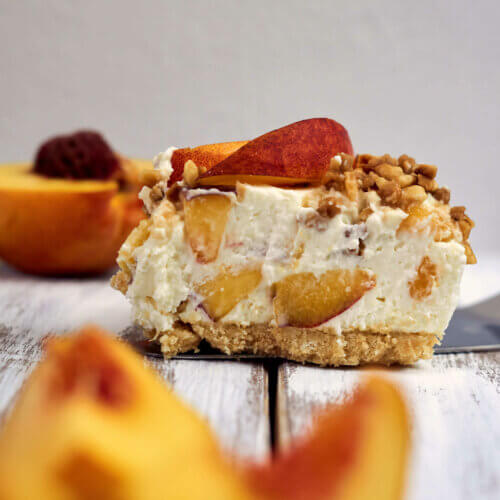 No Bake Nektarinen Käsekuchen | linalsbackhimmel.de