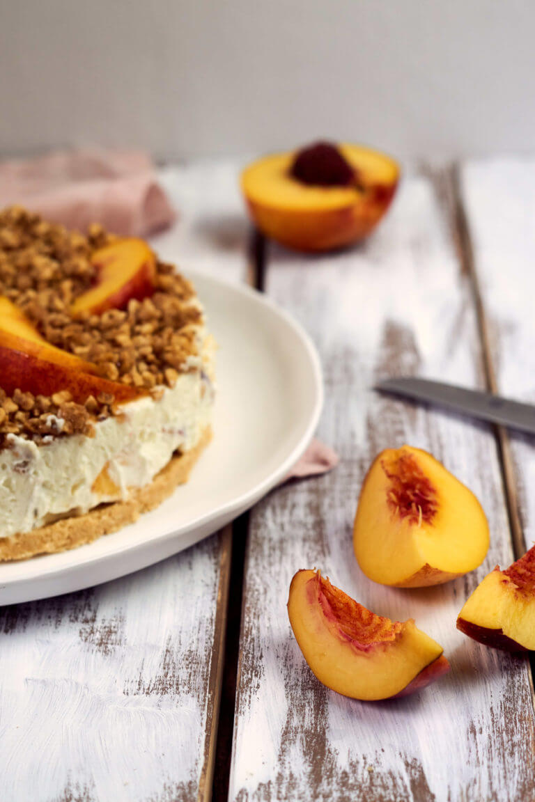 No Bake Nektarinen Käsekuchen | linalsbackhimmel.de