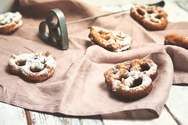 Rosettenwaffeln in Herzform