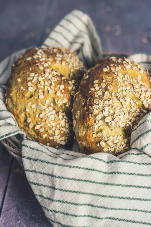 Schnelles Kartoffel-Hafer-Brot | linalsbackhimmel.de