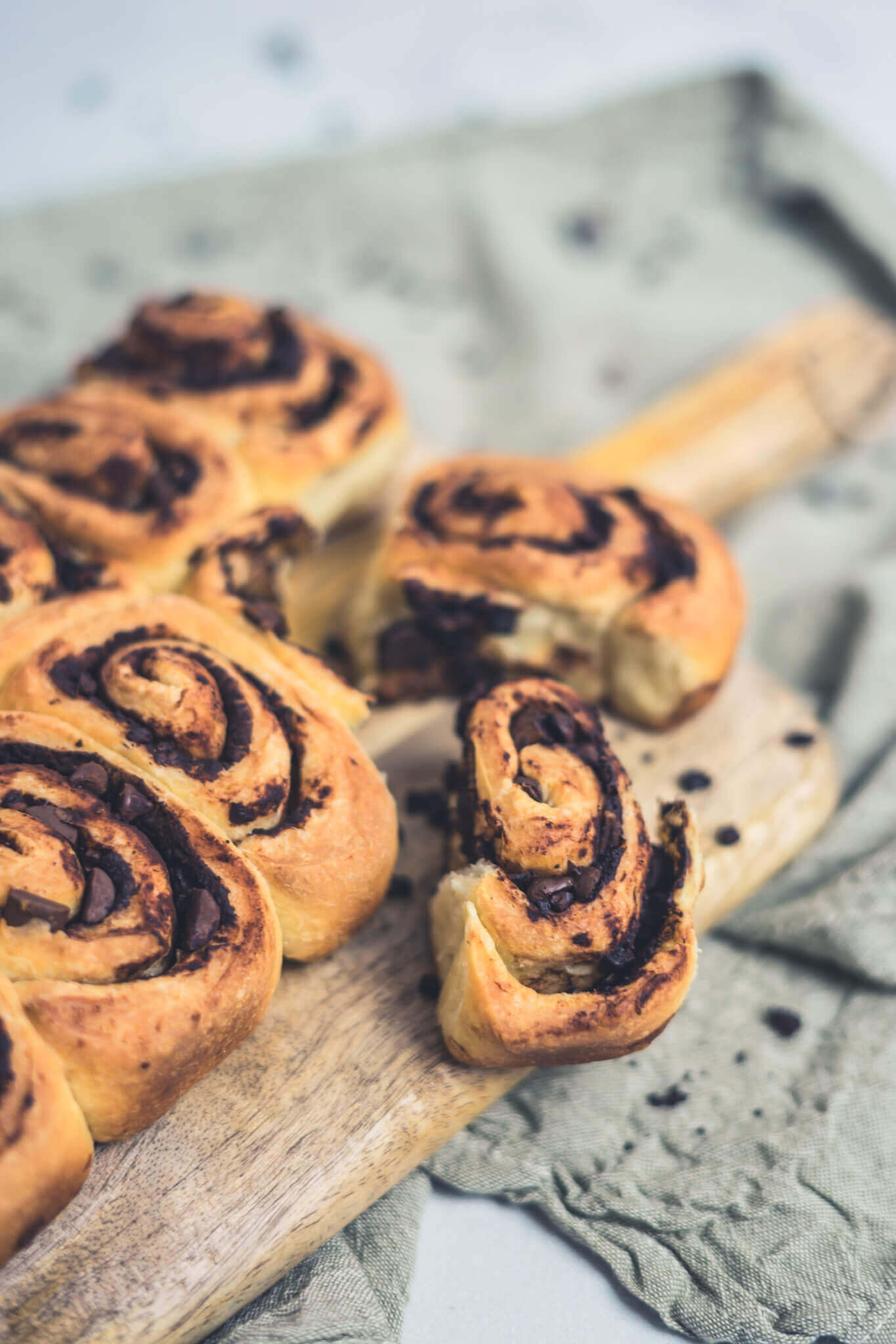 Schoko-Schnecken aus Hefeteig | linalsbackhimmel.de