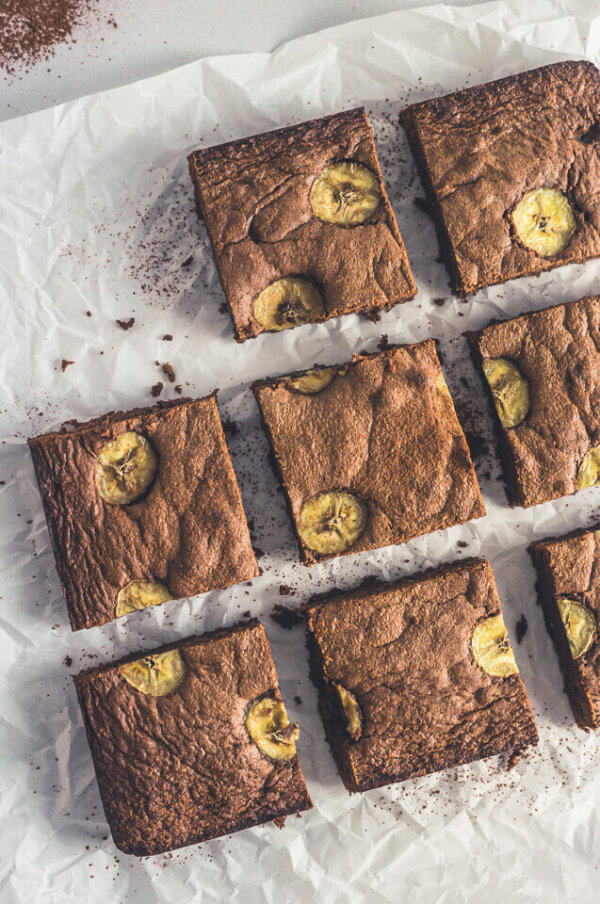 Fruchtige Schoko-Bananen-Brownies | linalsbackhimmel.de