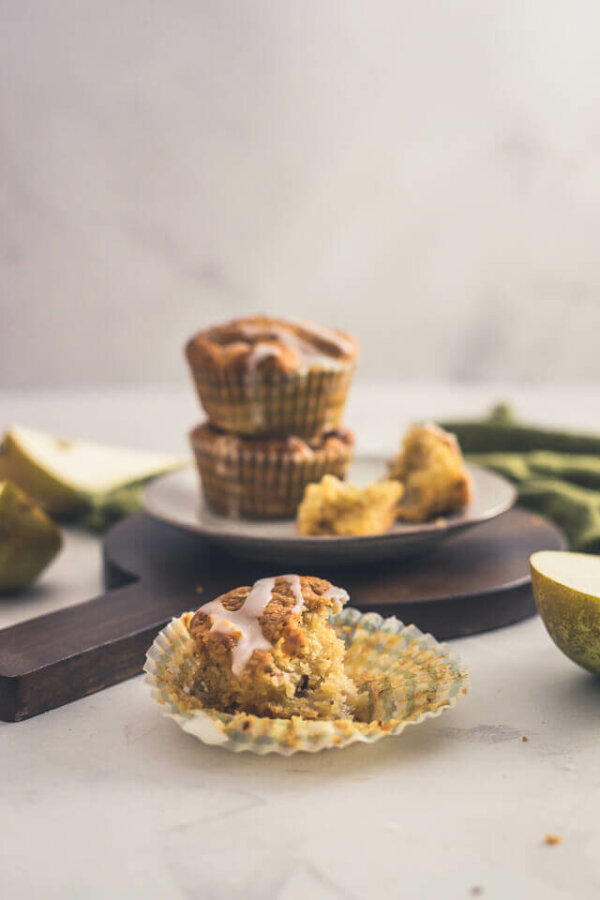 Herbstliche Birnen-Mandel-Muffins | linalsbackhimmel.de