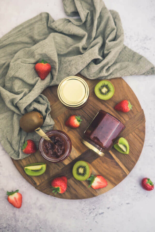 Sommerliche Erdbeer-Kiwi-Marmelade | linalsbackhimmel.de