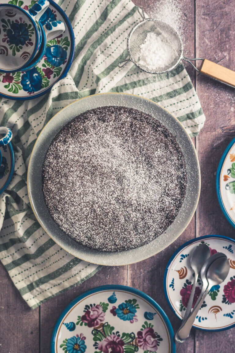 Kladdkaka - schwedischer Schokoladenkuchen | linalsbackhimmel.de