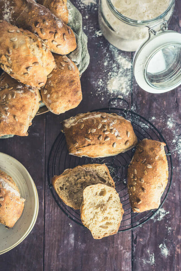 Frukostbullen - einfache Frühstücksbrötchen | linalsbackhimmel.de