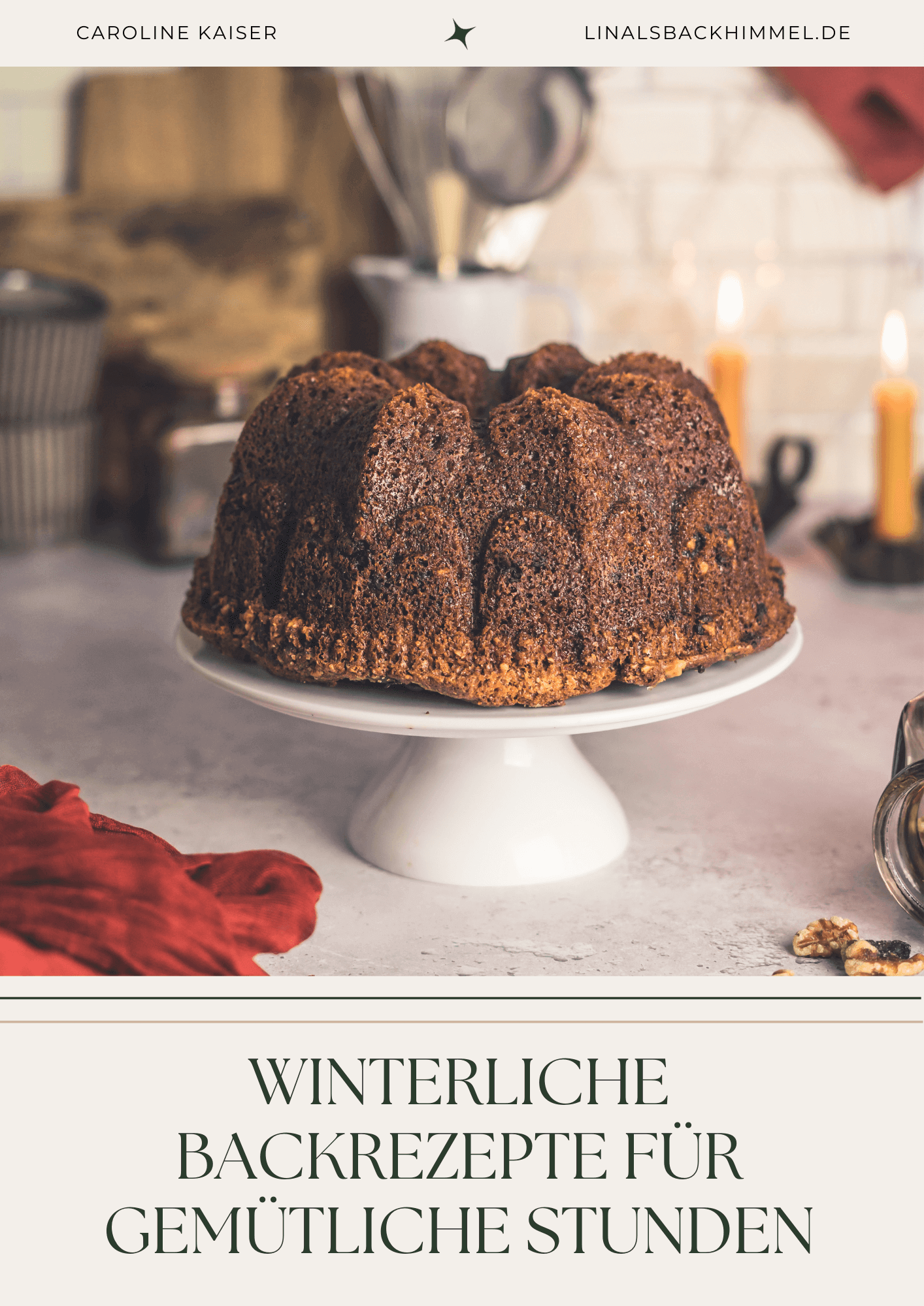 Winterliche Backrezepte für gemütliche Stunden - Ebook Cover