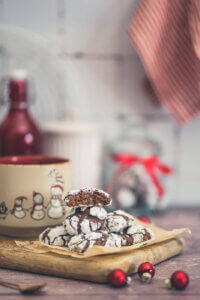 Schoko-Schneebälle - Chocolate Crackle Cookies