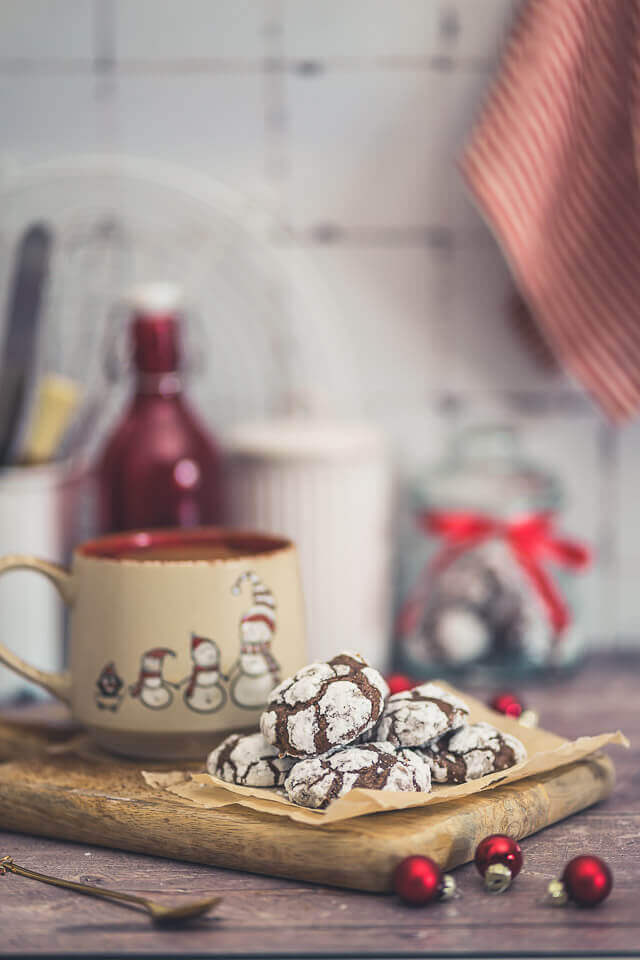 schoko schneebaelle chocolate crackle cookies linalsbackhimmel 3