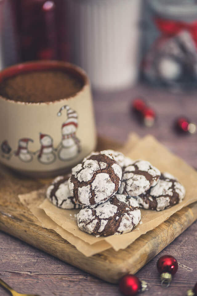 schoko schneebaelle chocolate crackle cookies linalsbackhimmel 6