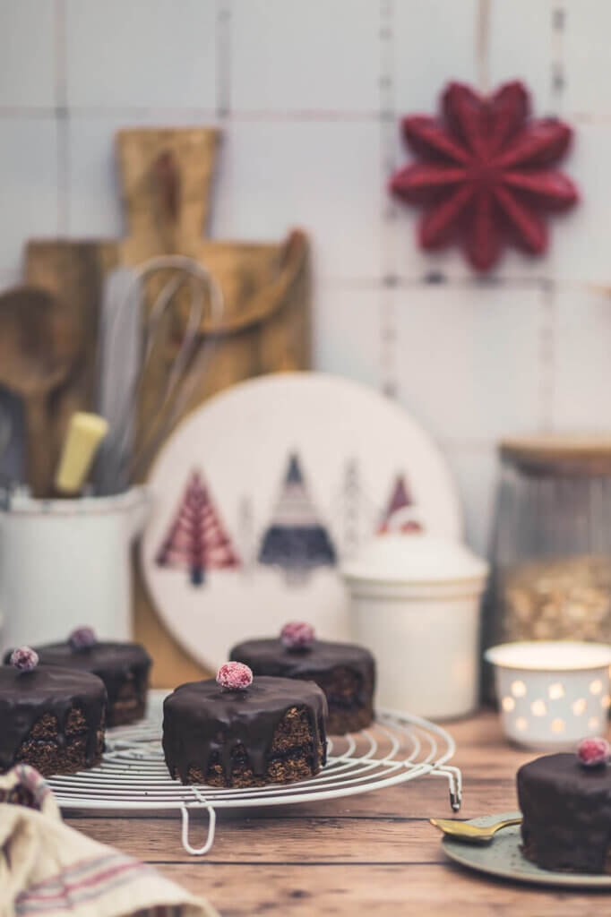 Schokoladige Weihnachtstörtchen