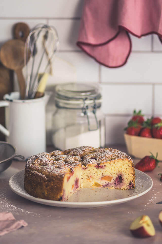 erdbeer pfirsich kuchen linalsbackhimmel 23