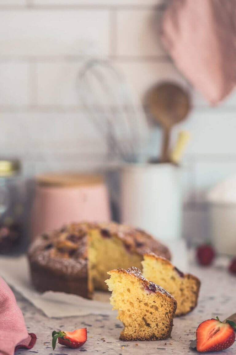 Erdbeer-Ricotta-Kuchen
