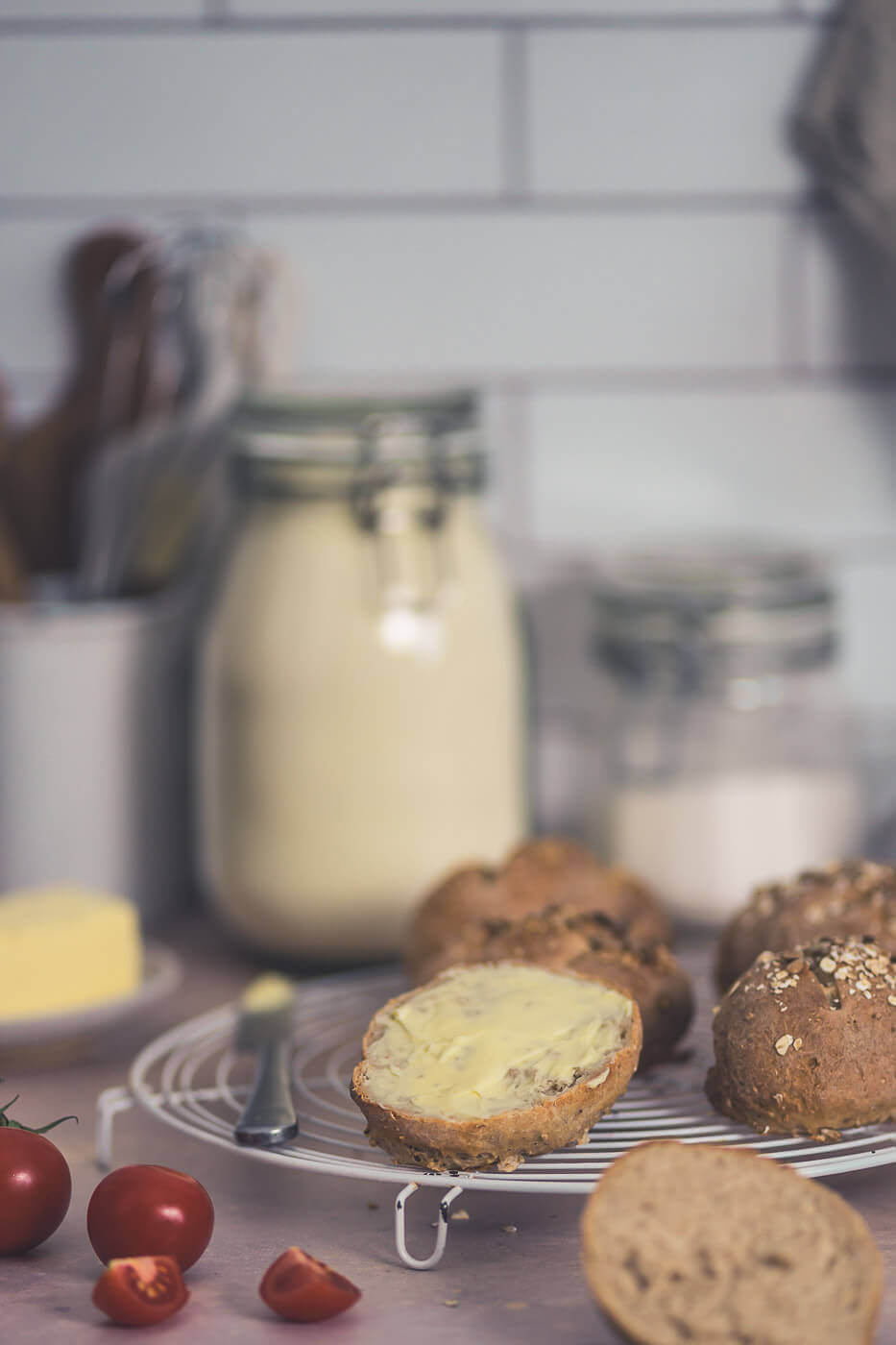 Kefir-Hafer-Brötchen