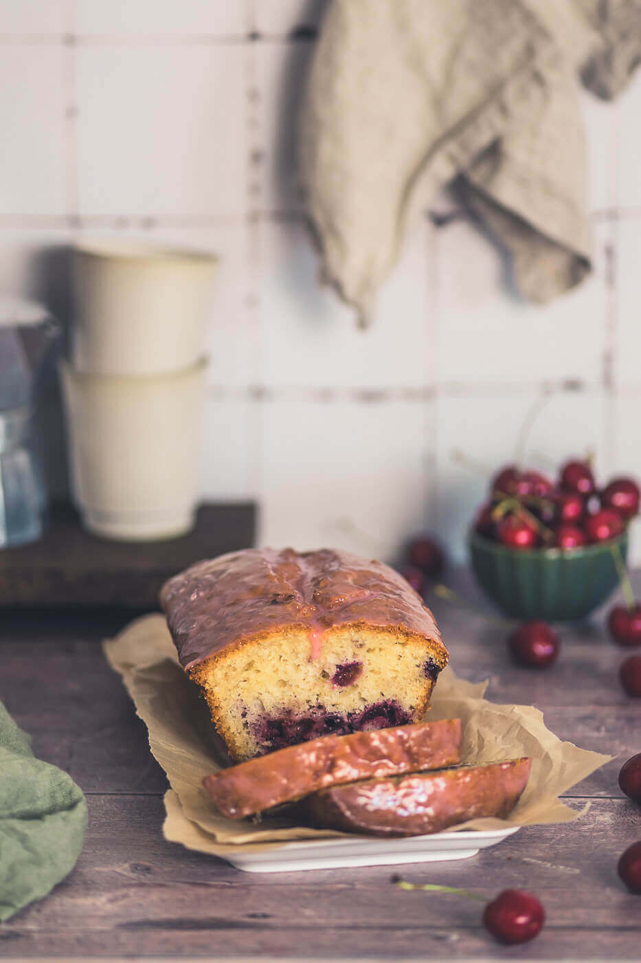 Kirsch Kefir Kuchen