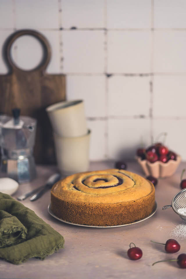 sommerlicher kirschkuchen linalsbackhimmel 2