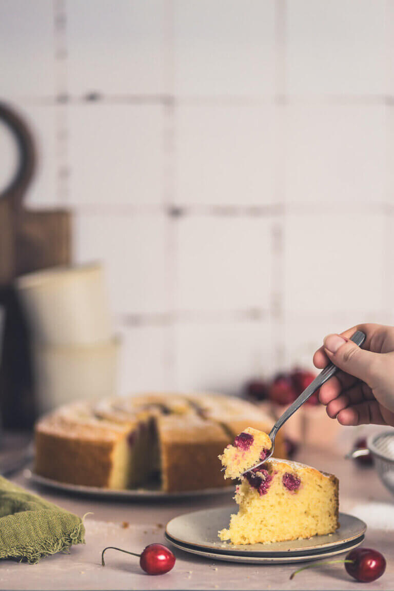 Sommerlicher Kirschkuchen
