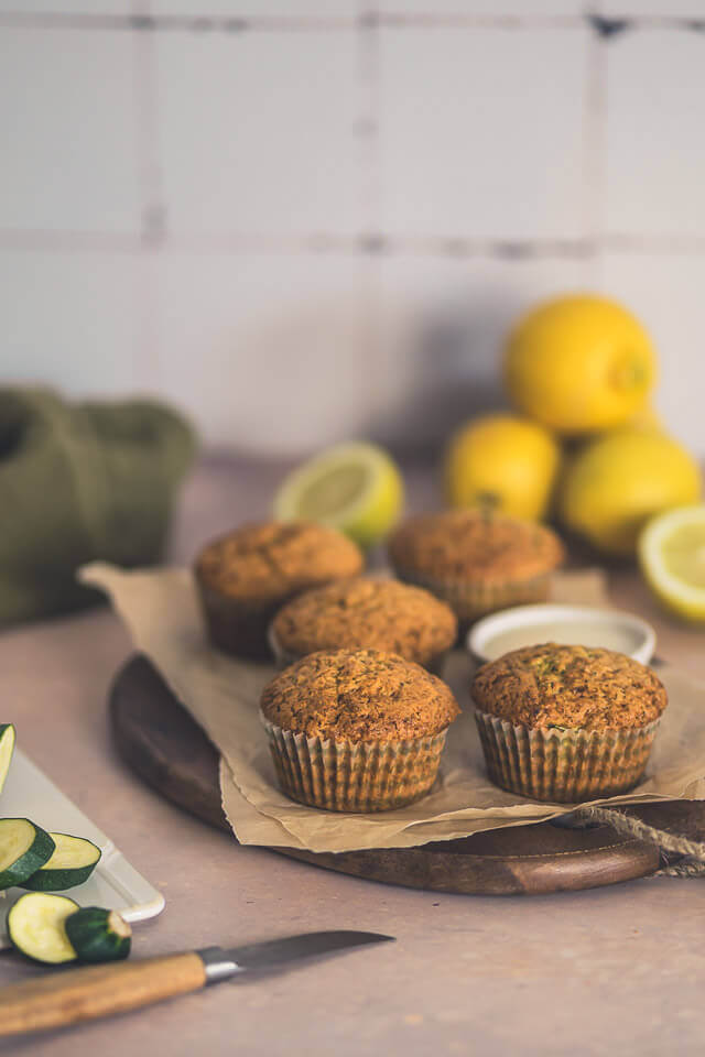Zucchini-Zitronen-Muffins
