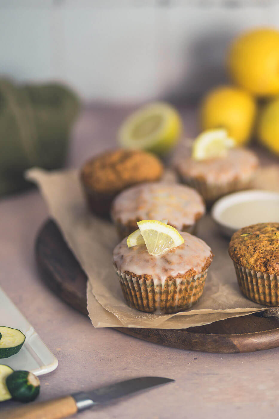 zucchini zitronen muffins linalsbackhimmel