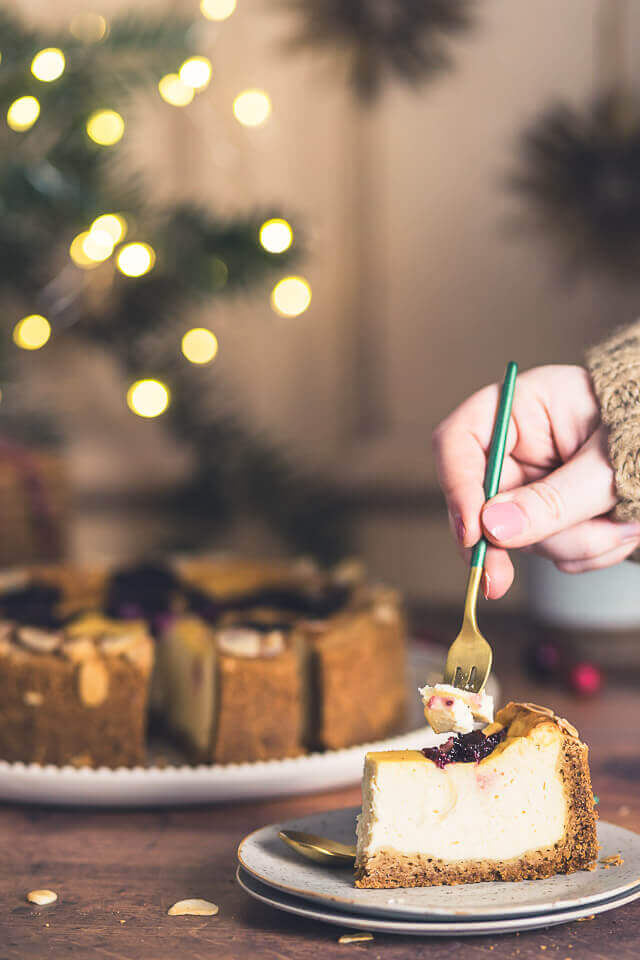 Cranberry Spekulatius Cheesecake cranberry spekulatius cheesecake linalsbackhimmel 16