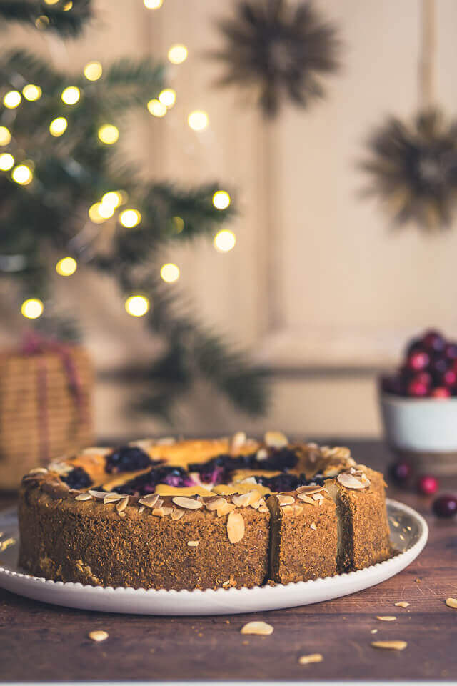Cranberry Spekulatius Cheesecake cranberry spekulatius cheesecake linalsbackhimmel 8