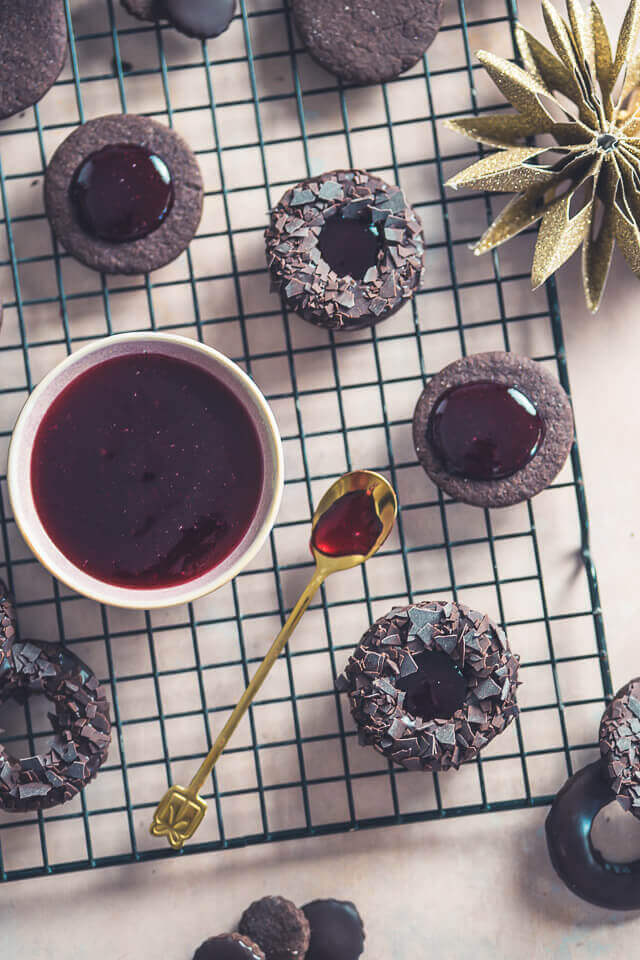 Schoko-Kirsch-Plätzchen schoko kirsch plaetzchen linalsbackhimmel 3