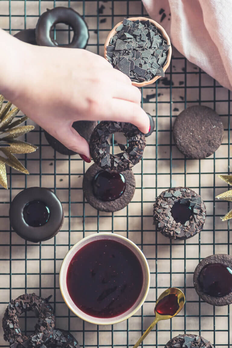 Schoko-Kirsch-Plätzchen Schoko-Kirsch-Plätzchen