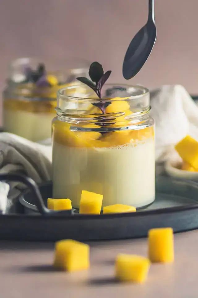 Panna Cotta mit Mango – leichtes Sommerdessert im Glas panna cotta mit mango linalsbackhimmel 18