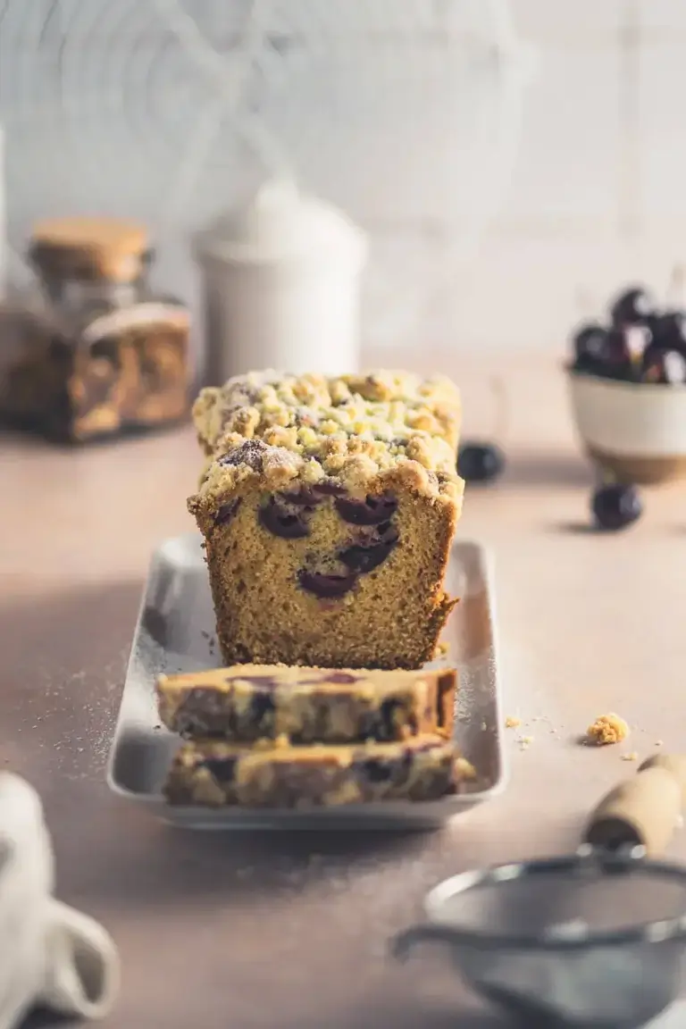 Schneller Kirschkuchen mit Streuseln Schneller Kirschkuchen mit Streuseln